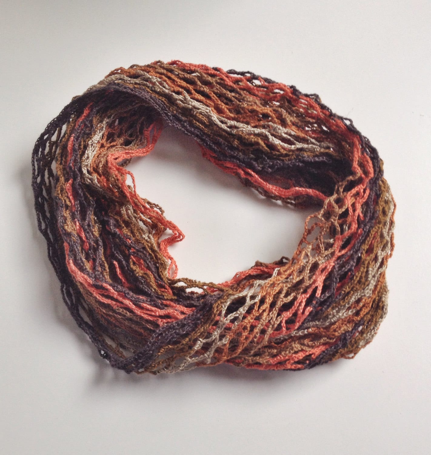 Flammenden Sommer Loop Schal Hals Wärmer Flammenden Sommer Loop Schal Hals Wärmer von GabyCrochetCrafts