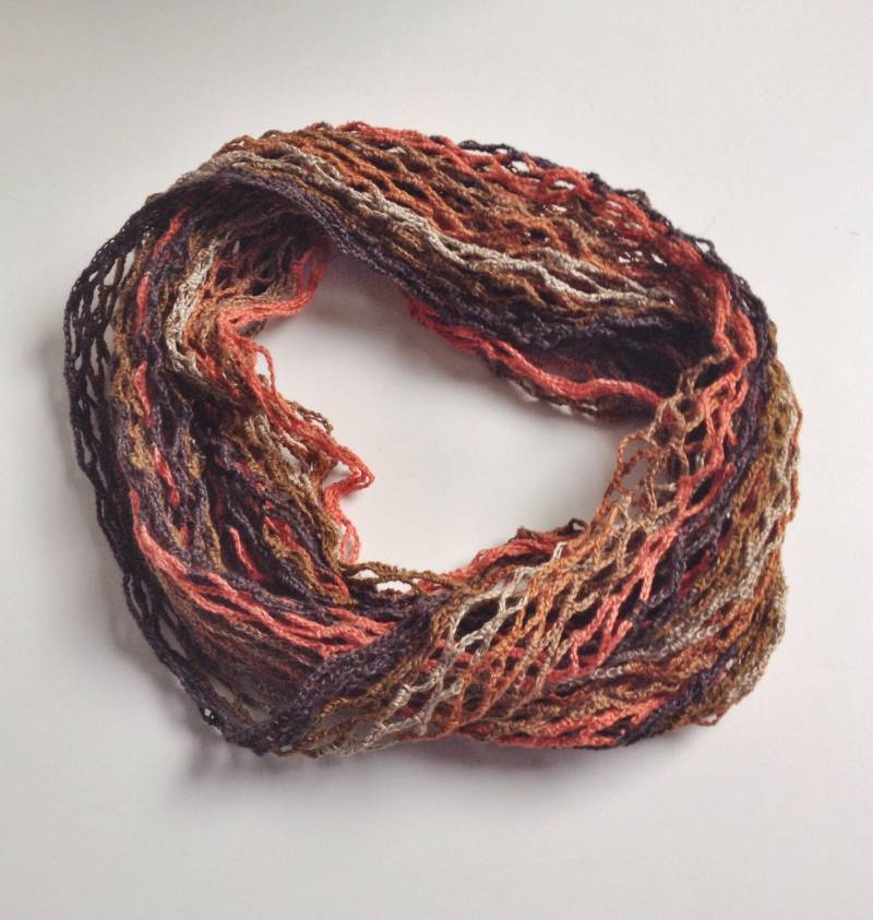 Flammenden Sommer Loop Schal Hals Wärmer Flammenden Sommer Loop Schal Hals Wärmer von GabyCrochetCrafts
