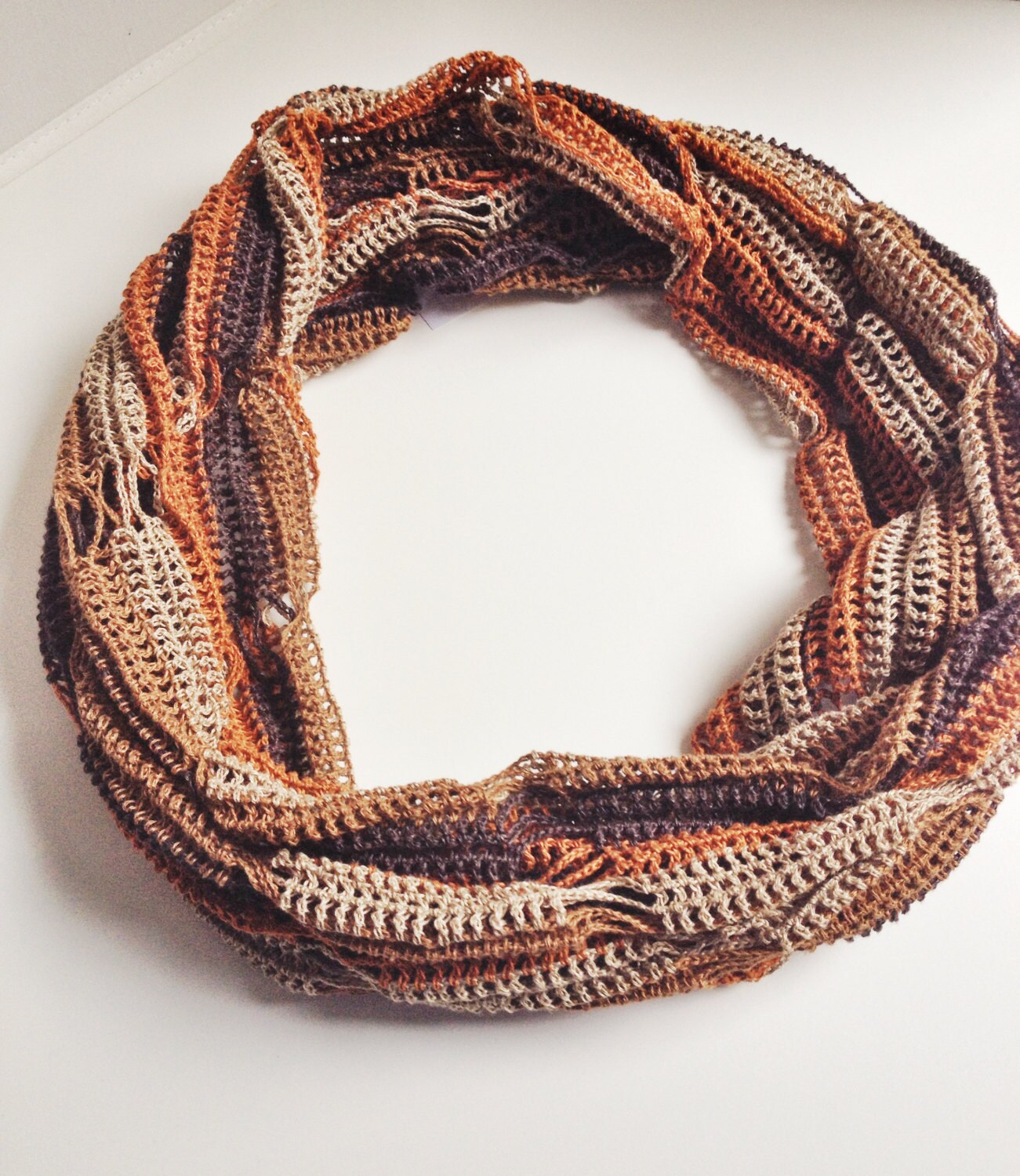 Herbst Farben Sommer Loop Schal Herbst Farben Sommer Loop Schal von GabyCrochetCrafts