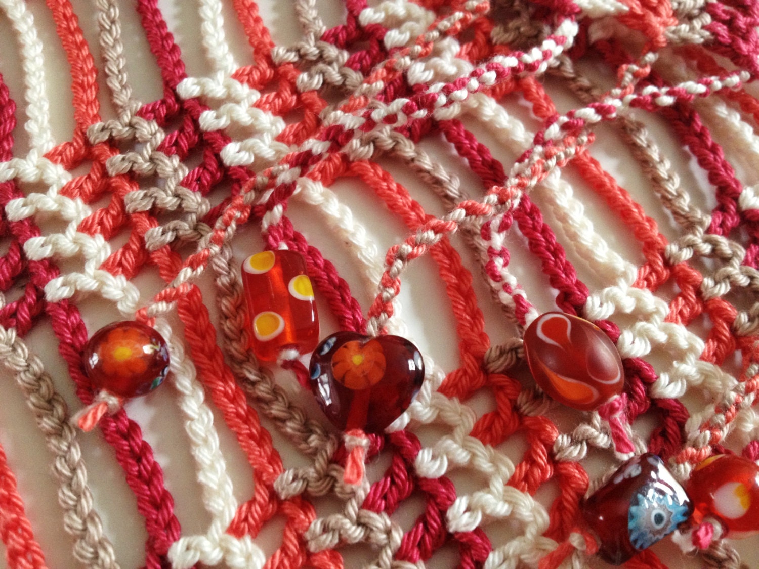 Pflaume Und Tangerine Gehäkelter Sommerschal Pflaume Und Tangerine Gehäkelter Sommerschal von GabyCrochetCrafts