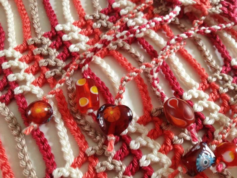 Pflaume Und Tangerine Gehäkelter Sommerschal Pflaume Und Tangerine Gehäkelter Sommerschal von GabyCrochetCrafts
