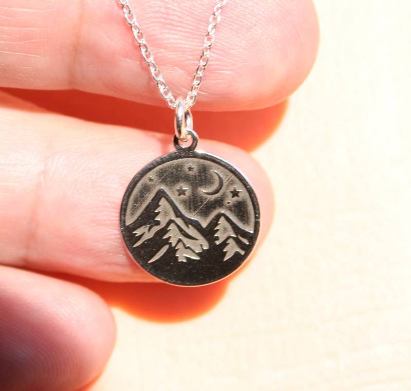 Berg Halskette, Sterling Silber Halskette von GabyJewellery
