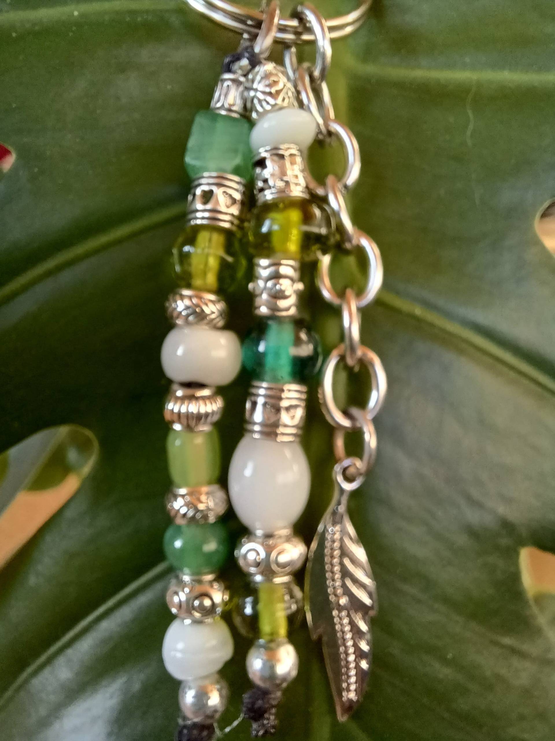 Schlüssel-/Taschenanhänger Mit Glasperlen Schlüssel-/Taschenanhänger Mit Glasperlen von GabyKreationen