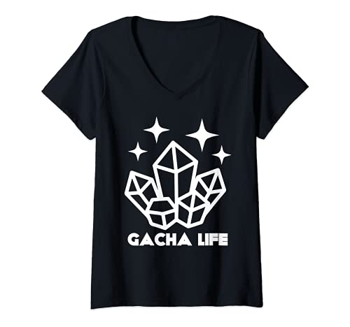 Damen Gacha Life Jewels and Gems for fans T-Shirt mit V-Ausschnitt von Gacha Games
