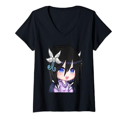 Damen Gacha Club Sachen für Mädchen Gacha Club Merch Gacha Club T-Shirt mit V-Ausschnitt von Gachatuber