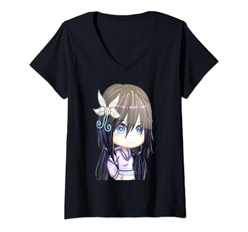 Damen Gacha Life Kleidung für Mädchen Gacha Life Merch For Girl Gacha T-Shirt mit V-Ausschnitt von Gachatuber