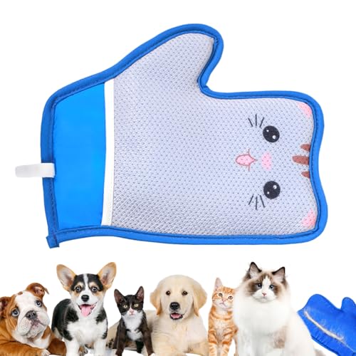 Gacqpli Katzenhaar Handschuh | Katzenwasch Handschuhe,Sanfte Entfernung Von Statik & Schmutz – Für Bad, Massage, Teppich Und Kleidung von Gacqpli