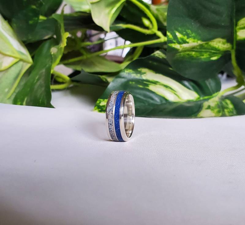 Doppelkanal-Feuerbestattung Sterlingsilber Haustier Asche & Strandsand von GaddessDesigns