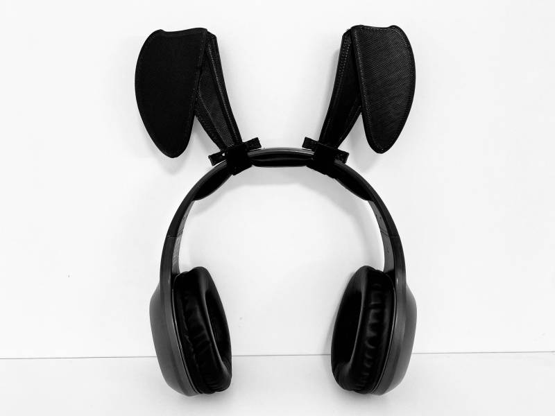 Hasen Ohren Kopfhörer Zubehör & Cosplay Requisiten. Twitch Streamer Gaming-Headset Aufsatz von Gadgetalicious