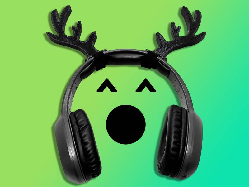 Hirschgeweih Für Kopfhörer, Cosplay & Requisiten. Twitch Streamer Gaming-Headset Aufsatz von Gadgetalicious