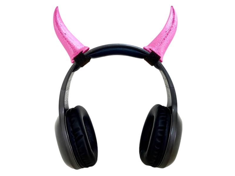 Pinke Teufel Hörner Für Kopfhörer, Cosplay Kostüme & Cosplay. Twitch Streamer Gaming-Headset Aufsatz von Gadgetalicious
