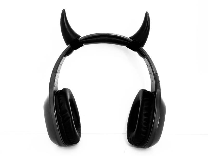 Teufel Hörner Helm Zubehör & Cosplay Requisiten. Twitch Streamer Gaming-Headset Aufsatz von Gadgetalicious