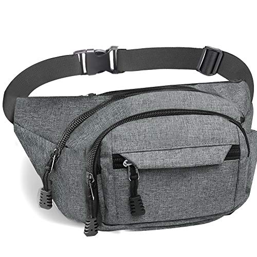 Bauchtasche Gürteltasche Damen und Herren - wasserdichte Laufgürteltasche Outdoor Sport Groß Umhängetasche für Spaziergänge mit Hunden, Laufen, Wandern, Reisen und Urlaub von Gadom