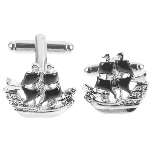 Gadpiparty Anzug-manschettenknöpfe Hemd-manschettenknöpfe Segelboot-form Dekorative Kleine Für Herren Smoking Alltag Und Party Geeignet von Gadpiparty