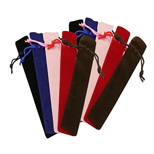 Gadpiparty 1 Satz Teiliges Federmäppchen Aus Weichem Schwarz Rot Braun Blau Rosa Multifunktionale Stift Und Kosmetiktaschen Für Schüler Zur Aufbewahrung Von Schreibwaren Und 10 Stück von Gadpiparty
