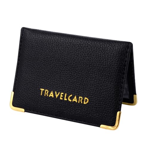 Gadpiparty 1 Stück ID-Fall scheckkarten-etui Card Sleeves ausweistaschen für Bankkartenet Bankkartentasche Slot Kartenabdeckungen schlank dünn Brieftasche Kredittasche Halter Inhaber Pu Black von Gadpiparty