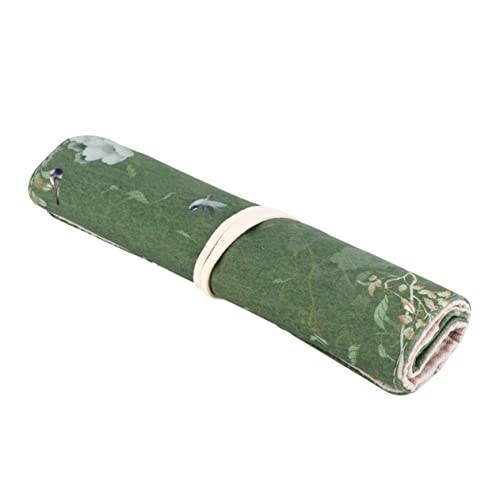 Gadpiparty 1 Stück Retro Bleistiftbeutel Grüner Stiftesammler für Schüler Praktische Aufbewahrung für Schreibwaren und Tragbar und Langlebig Stilvolles Design von Gadpiparty