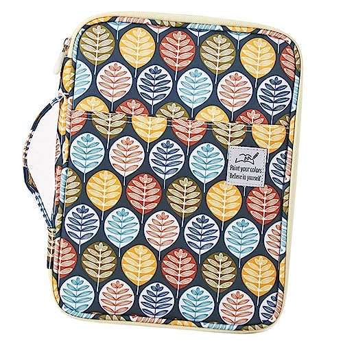 Gadpiparty 1 Stück Schreibbeutel Mit Bleistiftbeutel Kapazität Kunst Tasche Für Zeichenstifte Federmäppchen Zeichnen Von Bleistiften Stiftorganisator Hochwertiges Oxford-Tuch Zufällige Farbe von Gadpiparty