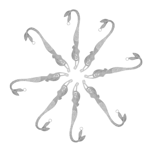 Gadpiparty 10 Stück Materialien für Haarstifte Meerjungfrau Prinzessin Party Dekorationen Mädchen handgefertigte Anhänger Schmuckmaterial Kopfschmuckzubehör Legierung von Gadpiparty