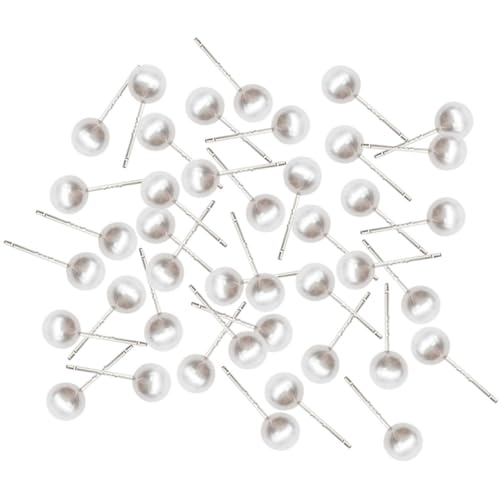 Gadpiparty Perlen Ohrringe 100 Stück für Frauen Glänzende Ohrstecker Leichtgewichtiges Elegantes Design für Partys und Besondere Anlässe von Gadpiparty