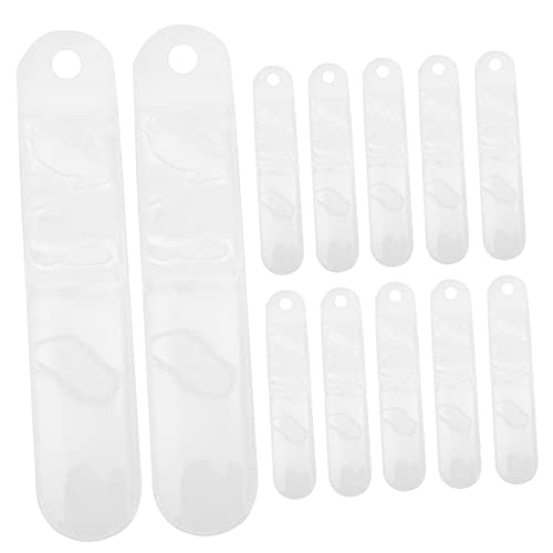 Gadpiparty 100 Stück Transparente Stiftbeutel schlank Taschen für Füllfederhalter Etui Fall tragbar Stiftorganisator Brunnenstift -Schutzbeutel Halter für Stifttaschen Papier von Gadpiparty