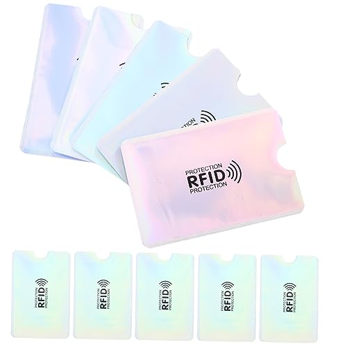 Gadpiparty 10stücke RFID-blockierende Kartenhüllen Kreditkartenhüllen Kartenhüllen-hüllen Ausweishüllen-hüllen Mit Antimagnetischem Schutz Für Reisen Geschäftsausweise Kreditkarten von Gadpiparty
