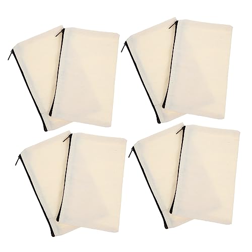 Gadpiparty 12 Stück DIY Leere Kosmetiktaschen Canvas Praktische Stiftetuis mit Reißverschluss für Reisen Schule und Bastelprojekte Natur von Gadpiparty