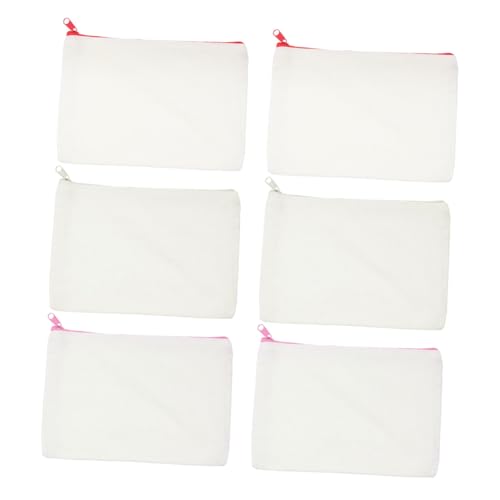 Gadpiparty 12 Stück Teiliges Canvas Federmäppchen Quadratisch Farblich Sortiert mit Reißverschluss Langlebig und Vielseitig für Schule und Büro Geeignet für Stifte Karten und Zufällige Farbe von Gadpiparty