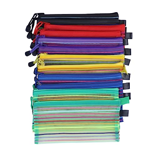 Gadpiparty 12 Stück Teiliges Stiftetui mit Reißverschluss Multifunktionale Taschen für Bürobedarf Kosmetik und Unterwegs Praktisch für Schule Reisen und Geschenkideen von Gadpiparty