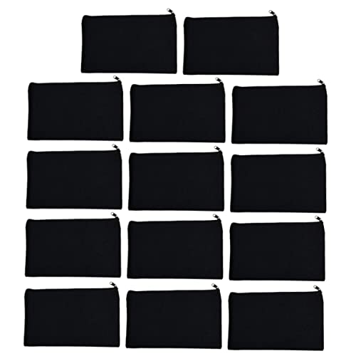 Gadpiparty 14 Stück DIY Federmäppchen Teiliges Canvas mit Reißverschluss Leicht für Stifte Kosmetik und Reisen für Kreative Projekte und Organisation von Gadpiparty