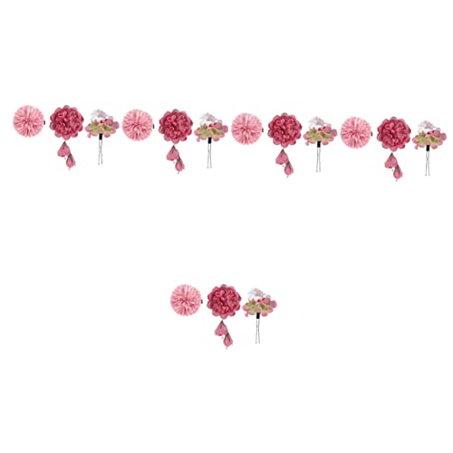 Gadpiparty 15 Stk Haarnadel Gefälschte Blumenhaarspangen Blumen-haarstab-quaste Künstliche Blumenspange Haarspange Mit Chinesischer Perlenhaarspangen Uhrwerk Polyester Braut Jahrgang von Gadpiparty