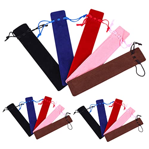 Gadpiparty 15stücke Bruchfeste Stifttaschen Stiftverpackungstaschen Kratzfeste Taschen Stiftbehälter Mit Kordelzug Für Stifte Und Bleistifte von Gadpiparty