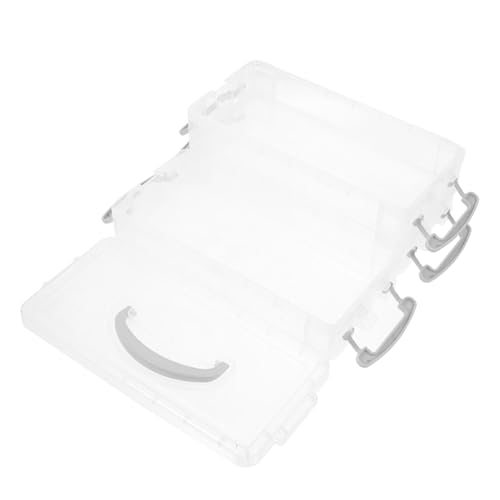 Gadpiparty 1Satz Handheld Bleistiftbox Für Abnehmbare Stifthülle Stapelbare Aufbewahrungsbox Transparent Mit Grauem Lagig Gadpiparty 1Satz Handheld Bleistiftbox Für Abnehmbare Stifthülle Stapelbare Aufbewahrungsbox Transparent Mit Grauem Lagig von Gadpiparty