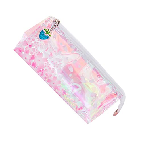 Gadpiparty 1Stück Federmäppchen Für Große Kapazität Transparenter Reflektierender Stifthalter Kreative Und Süße Aufbewahrungstasche Für Schule Studenten Und Tägliche Nutzung von Gadpiparty