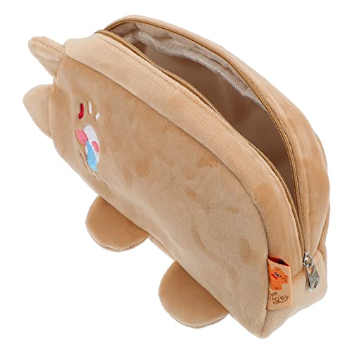 Gadpiparty Katzen Federmäppchen Schulmäppchen Cartoon Plüsch Briefpapiertasche Mit Reißverschluss Für Stifte Radiergummis Und Kleinigkeiten Organizer Für Studenten von Gadpiparty