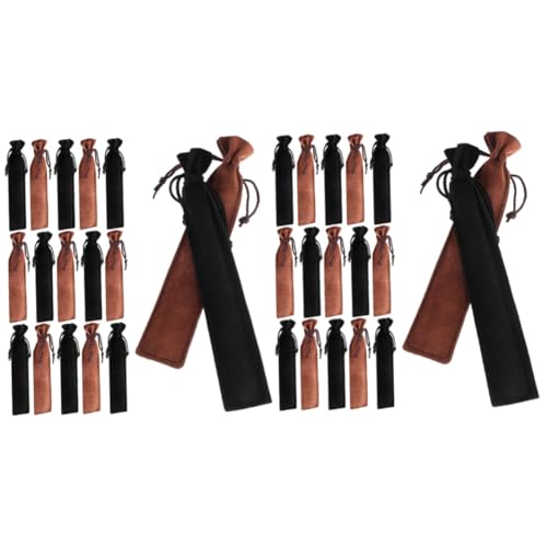 Gadpiparty 2 Sätze Bleistiftbeutelgeschenk Leinen Party Baumwolle Kordelstring Mit Etui Stiftverpackungstasche Tragbare Stifttaschen Stiftverpackungsbeutel Federmäppchen Samt 20 Stück * 2 von Gadpiparty