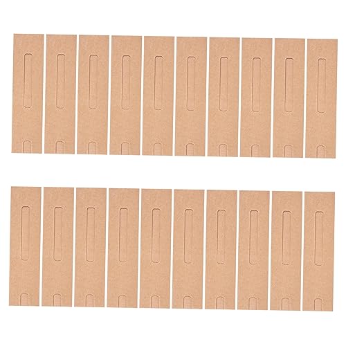 Gadpiparty 2 Sätze Bleistiftbeutelgeschenk Stift-geschenkhülle Einzel Stifthüllen Röhren Hüllen Für Stiftverpackungen Schutzhüllen Für Stifte Stifthülsen Stiftröhren Papier Khaki 20 Stück * 2 von Gadpiparty