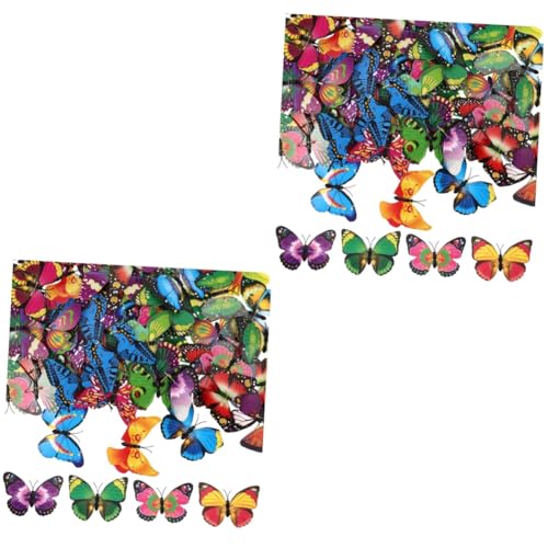 Gadpiparty 2 Sätze Schmetterlings Broschen Für Frauen Anstecknadeln Zur Dekoration Von Kleidung Taschen Und Schals Vielseitig Einsetzbar Für Feiern Und Anlässe 100 Stück * 2 von Gadpiparty