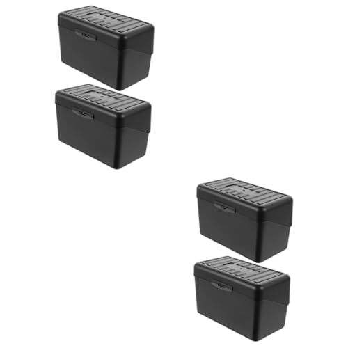 Gadpiparty 2 Sätze Visitenkartenspeicherbox Für Kartensortierfach Kartenhülle Id -kartenhalter Visitenkarteninhaber Fall Karteikartenetui Bürozubehör Black Pp 2 Stücke * 2 von Gadpiparty