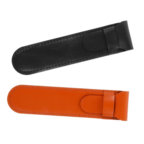 Gadpiparty 2 Stück Business Stiftetasche Füllfederhalter Zubehör Haltertasche Stiftholster Füllfederhalterhülle Stiftaufbewahrungstasche Business Stiftetui Kugelschreiberhülle Kunstleder von Gadpiparty