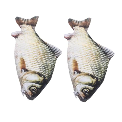 Gadpiparty 2stücke Fisch Geformt Federmäppchen Für Schule Fischförmiges Tasche Für Schreibwaren Kreativer Stifthalter Für Mädchen Jungen von Gadpiparty