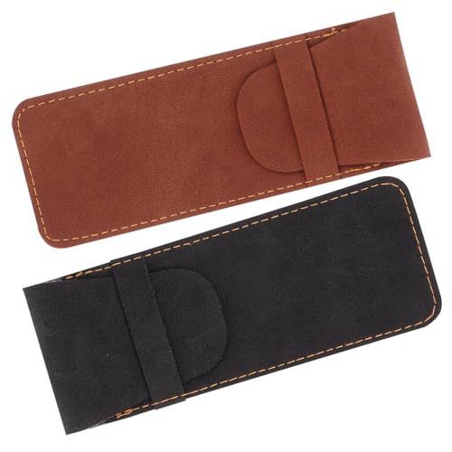 Gadpiparty 2 Stück Federmäppchen Schutzhülle Stifteetui Tasche Für Zwei Stifte Federmäppchen Beutel Stifthüllen Farbe Zwei Stifthülle Samt Füllfederhalter Tasche Einfache Stift Schutzhülle von Gadpiparty