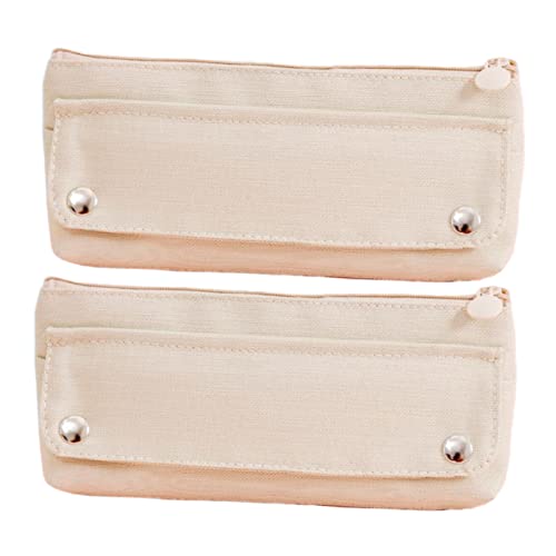 Gadpiparty 2 Stück Federmäppchen aus Oxford-Stoff Zipper -Bleistift -Fall Beutelbeutel mit großer Kapazität Beige Gadpiparty 2 Stück Federmäppchen aus Oxford-Stoff Zipper -Bleistift -Fall Beutelbeutel mit großer Kapazität Beige von Gadpiparty