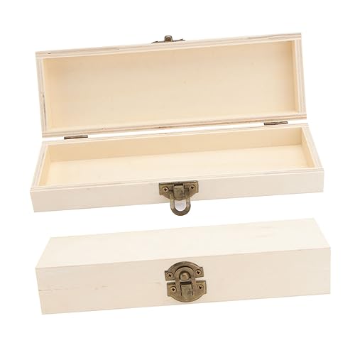 Gadpiparty 2 Stück Holz Federmäppchen Aufbewahrungsbox für Multifunktionale Stiftebox aus Holz für Schule und Zuhause Beige Gadpiparty 2 Stück Holz Federmäppchen Aufbewahrungsbox für Multifunktionale Stiftebox aus Holz für Schule und Zuhause Beige von Gadpiparty