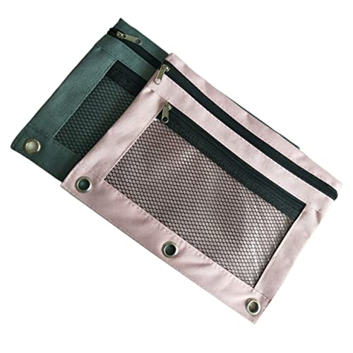 Gadpiparty 2 Stück Mesh Federmäppchen mit Doppelreißverschluss Multifunktionale Stifttaschen für Schule und Zuhause Leicht und Transparent für Stifte Karten und Kleingeld von Gadpiparty