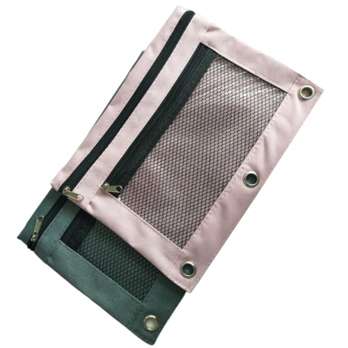 Gadpiparty 2 Stück Mesh Federmäppchen mit Doppelreißverschluss Multifunktionale Taschen für Schule und Zuhause für Stifte Karten Münzen und Mehr von Gadpiparty