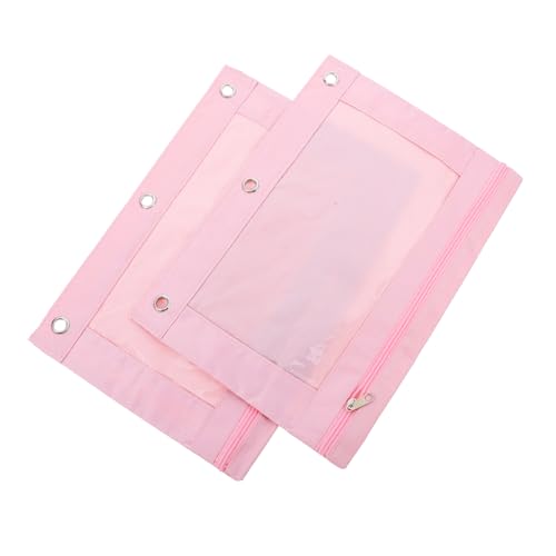 Gadpiparty 2 Stück Nylon Bleistiftbeutel Schreibwaren Fall Ordnertasche Bleistifthalter Für Ordner Für Ordner Klarsichthülle von Gadpiparty