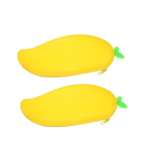 Gadpiparty 2 Stück Silikon Federmäppchen Kreative Stiftetui für Stifte Etui Großer Stauraum und Zipper Design für Schule und Stifthalter für Schreibwaren von Gadpiparty