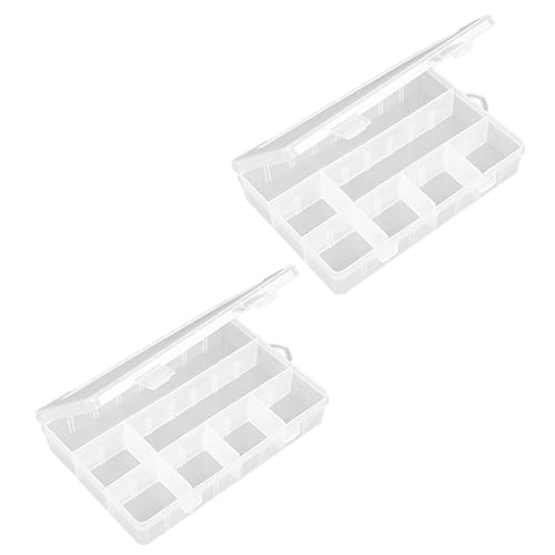 Gadpiparty 2 Stück Transparente Stiftebox Tragbare Aufbewahrungsbox für Schreibwaren mit Klappdeckel und Fächern für Schüler und Künstler Gadpiparty 2 Stück Transparente Stiftebox Tragbare Aufbewahrungsbox für Schreibwaren mit Klappdeckel und Fächern für Schüler und Künstler von Gadpiparty