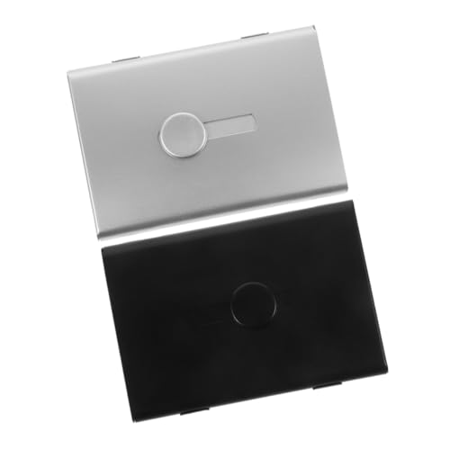 Gadpiparty 2stücke Visitenkartenhalter Aus Metall Herausziehbares Kartenetui Tragbar Für Karten Personalausweis Bürobedarf Reisekartenhalter Kartenhalter von Gadpiparty